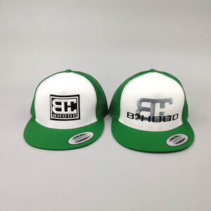 2‎ B'HOOD Hat Green Mesh Classic Snapback Trucker Bundle
